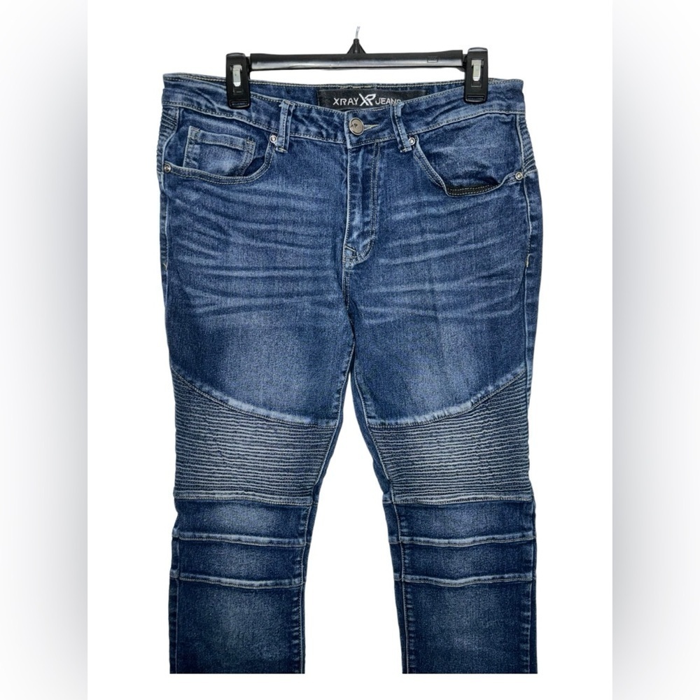 32X30 XRAY XR Jeans Blue Stretch Flex Moto Men’s Jeans